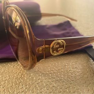 Gucci Sunglasses GG 0954 S 005  Beige Frames, Orange Lenses. 2022 collection
